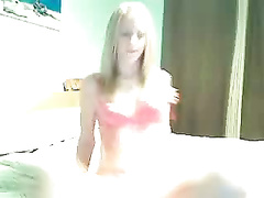Amateur blonde Hottie Masturbieren vor der Webcam